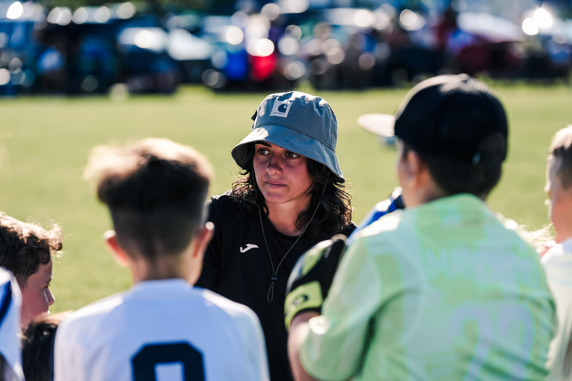 Coach Elisa Oliveira, founder and head coach of Maravilha Soccer School